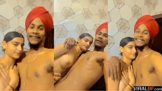Uncut Punjabi Couple’s Hardcore Shower Frenzy Caught